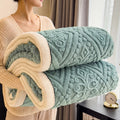 Axyaa Velvet Bed Blanket Luxury Comforter, Thick & Warm, Machine Washable