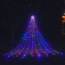 Axyaa Solar Star String Lights 350LED 8 Modes Yard Festival Decor