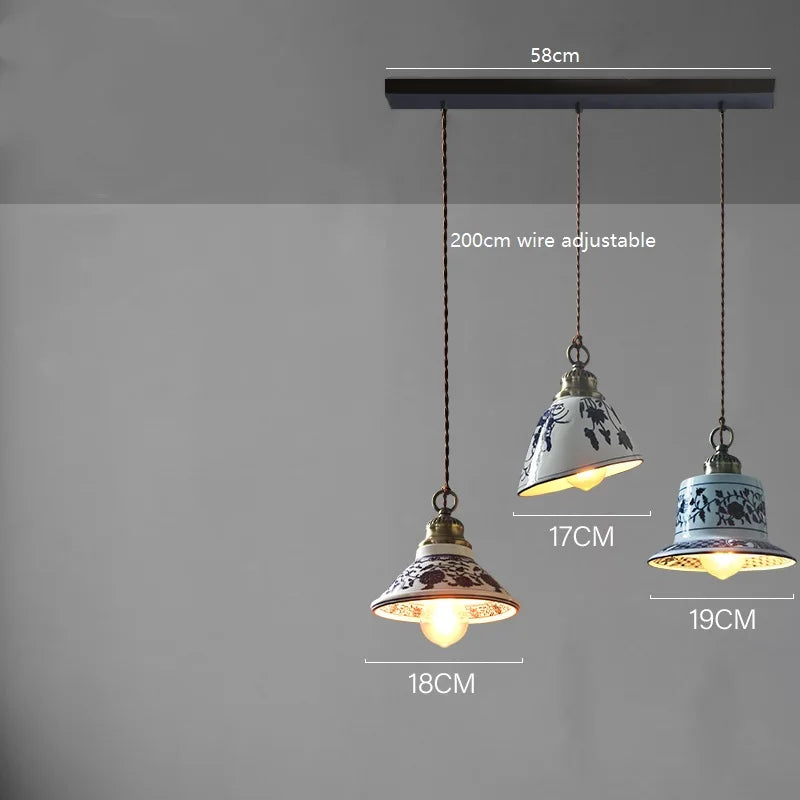 Axyaa Ceramic LED Pendant Lamp for Modern Home Decor Lighting