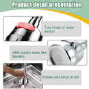 Axyaa Faucet Extender Bubbler 360° Rotatable Nozzle Adapter for Kitchen Bathroom