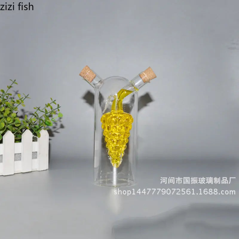 Axya Double Glass Seasoning Bottle Set