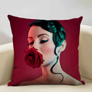 Axyaa African Lady Sofa Pillow Cover: Stylish Decor for Bedroom, Hotel, Cafe