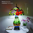 Axyaa Luxe Stained Glass Table Lamp for Living Room and Bedroom
