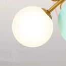 Axyaa Kids Room LED Ceiling Light Fixture Glass Ball Color Chandelier
