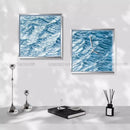 Axyaa 10" 3D Wave Wall Clock - Creative Decorative Tabletop Clock