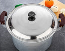 Axya Stainless Steel Glass Lid for Cooking Pot Wok - Kitchen Cookware Round Cover