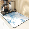 Axyaa Plant Pattern Drying Mat: Kitchen & Table Essential