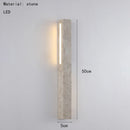 Axyaa Cuboid Natural Stone LED Wall Lamp for Elegant Atmosphere Lighting