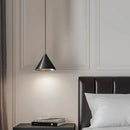 Axyaa Modern Pendant Lamp Brushed Sliver Black Lights for Bedroom, Kitchen, Dining Room