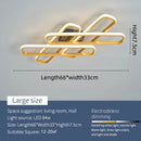 Axyaa Gold/Black Modern LED Chandelier for Living Room, Bedroom, Study - Creative Ceiling Lamp