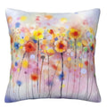 Axyaa Colorful Flower Abstract Pattern Throw Pillow Cover for Sofa, Bedroom, Car