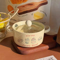 Axyaa Boba Ramen Bowl Set - Cute Japanese Ceramics Kitchen Tableware