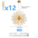 Axyaa Modern Dandelion LED Chandelier for Home Decoration