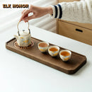 Axyaa Walnut Wood Tea Tray for Serving Chinese Tea Set