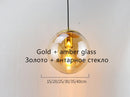 Axya Smoky Gray Glass Pendant Light with E27 Socket - Stylish Lighting for Dining Room & Bedroom
