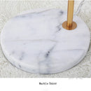 Axyaa Nordic Gold Marble Base Floor Lamp with Adjustable Length LED E27 Fixtures