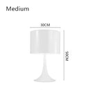 Axyaa White Metal Luxury LED Floor Lamp for Home Hotel Bedroom & Living Room