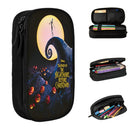 Axyaa Nightmare Before Christmas Pencil Case: Student School Gift, Big Capacity Pen Bag.