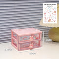 Axyaa Kawaii Desk Organizer Drawer for Stationery, Cards, and Small Objects