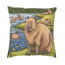 Axyaa Capybara Home Cushion Cover - Nordic Throw Pillow Cover