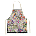 Axyaa Pink Tulip Kitchen Apron for Men and Women - Minimalist Floral Plant Design