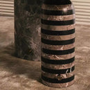 Axyaa Stripe Marble Table Lamp: Luxury Vintage Desk Light