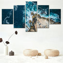 Axyaa Nature Seascape Canvas Wall Art - 5 Piece Set Home Decor Poster Painting
