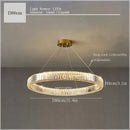 Axyaa Luxury Crystal Ceiling Pendant Lamp for Elegant Room Decor