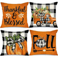 Axyaa Fall Pumpkin Home Sweet Home Pillow Covers