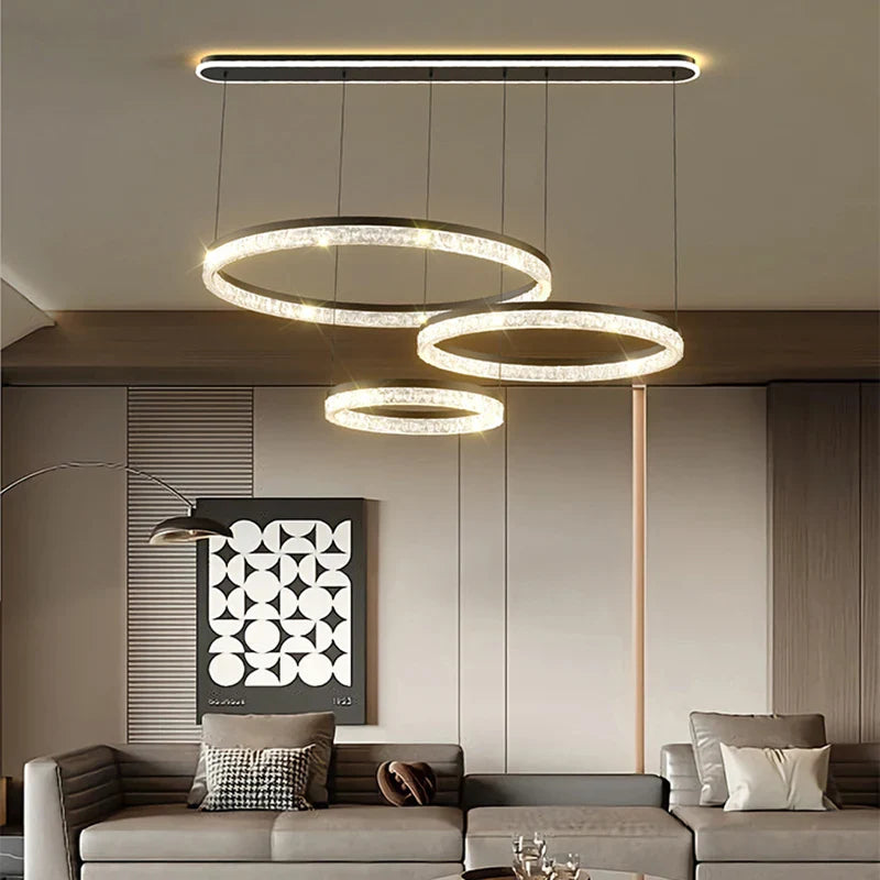 Axyaa Nordic Stainless Steel Pendant Chandelier for Dining & Living Room