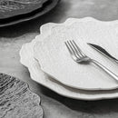 Axyaa Stone Pattern Flower Plate Set - Creative Tableware for Steak, Dessert, Salad