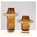 Axyaa Glass Vase: High-end Artistic Flower Arrangement for Living Room