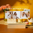 Axyaa Custom Acrylic Lamp with Photo & Text, Personalized Gift for Loved Ones
