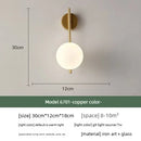 Axyaa Modern Glass Wall Sconce Bedside Lamp for Bedroom, Living Room & Staircase