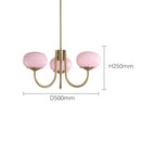 Axyaa French Light Luxury Cream Pink Chandelier Lamp