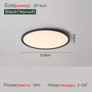 Axyaa Ultrathin LED Ceiling Lamp, Modern Round Lights for Living Room, Bedroom, and Dining Area