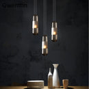 Axyaa Industrial Glass Pendant Lights for Home Decor Dining Room Bedroom