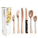 Axyaa 1010 Stainless Steel Tableware Set with Steak Knife and Dessert Spoon