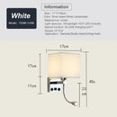 Axyaa Bedside LED Wall Lamp with USB Port, 1W Spotlight for Modern Indoor Lighting
