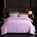 Axyaa Mulberry Silk Quilt: Handmade Jacquard Comforter, All Season Silk Duvet