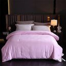 Axyaa Mulberry Silk Quilt: Handmade Jacquard Comforter, All Season Silk Duvet