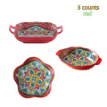 Axyaa Ceramic Fish Plate Set, Double-Eared Steamed Cooking Plate, High-Value Salad Plate