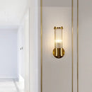 Axyaa Crystal LED Wall Lamps Modern Minimalist Home Decor Lighting Hallway & Bedroom