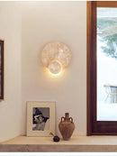 Axyaa Milk Oil Wind Bedhead Wall Light - Nordic Japanese Wabi Sabi Style
