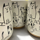 Axyaa Cartoon Cat Ceramic Tea Cup Large Capacity Coffee Mug Great Gift