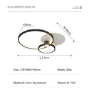Axyaa Modern LED Ceiling Light for Living Room & Bedroom, Surface Mounted Fixture