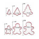 Axyaa Gingerbread Man Biscuit Mold Set - Stainless Steel Kitchen Baking Tool
