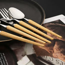 Axyaa 30-Piece Stainless Steel Cutlery Set - High-end Tableware for Restaurants and Hotels
