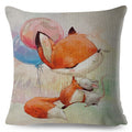 Axyaa Nordic Watercolor Animal Pillow Cover Set for Sofa, 45x45cm