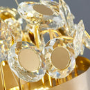 Axyaa Crystal Chandelier: Luxury Stainless Steel Pendant Lamp for Home, Restaurant, Hotel